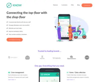 Getknowapp.com(The super app for frontline teams) Screenshot