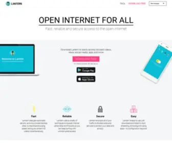 Getlantern.com(Lantern) Screenshot