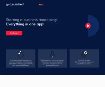 Getlaunched.io(The business modelling app with a human touch) Screenshot