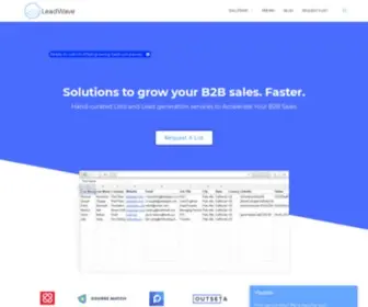 Getleadwave.io(B2B Lead Generation) Screenshot