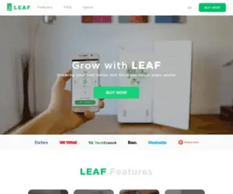 Getleaf.co(The Automatic Home Grow System For Medical Plants and Food) Screenshot