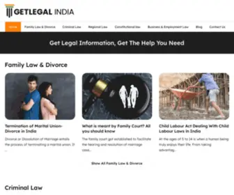 Getlegalindia.com(Get Legal Information) Screenshot