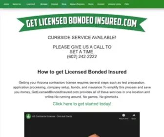 Getlicensedbondedinsured.com(Getlicensedbondedinsured) Screenshot