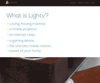 Getlighty.com(World's Smartest Robotic Entertainment System) Screenshot