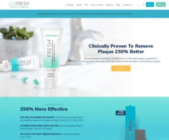 GetlivFresh.com(LIVFRESH Dental Gel) Screenshot