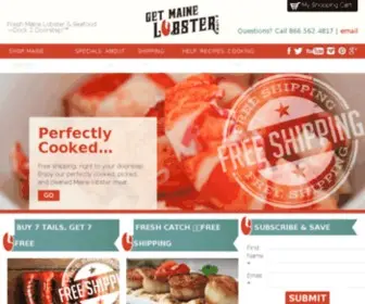 Getmainelobster.com(Get Maine Lobster) Screenshot