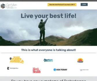 Getmanmeds.com(Testosterone Booster & Therapy For Men's) Screenshot