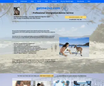 Getme2OZ.com(Visa Pathways and who we help) Screenshot