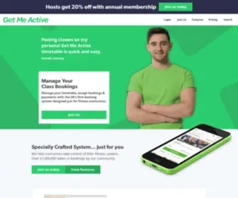 Getmeactive.co.uk(Get Me Active) Screenshot