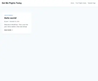 Getmeflightstoday.com(Get Me Flights Today) Screenshot