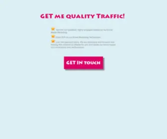 Getmequalitytraffic.com(Get Me Quality Traffic) Screenshot