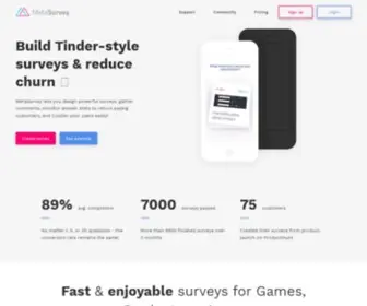 Getmetasurvey.com(Online Survey Maker) Screenshot