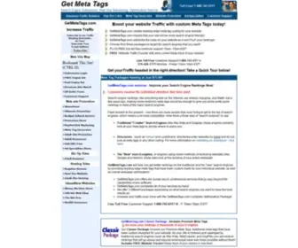 Getmetatags.com(Website Meta Tag Optimization Services) Screenshot