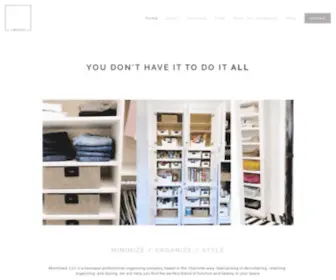 Getminimized.com(Professional Organizers) Screenshot