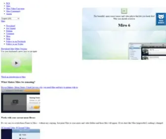 Getmiro.com(Free, open-source music and video player) Screenshot