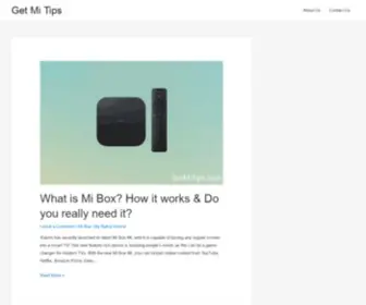 Getmitips.com(Get Mi Tips) Screenshot