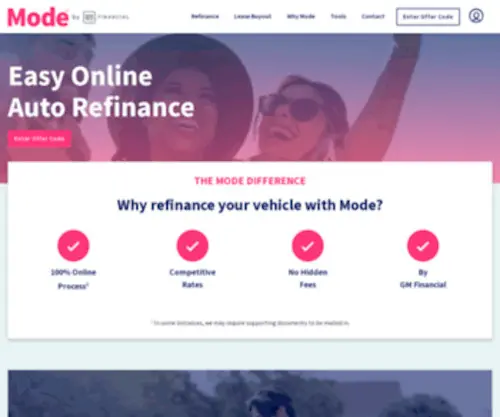 Getmode.com(Mode Empowered Financing) Screenshot