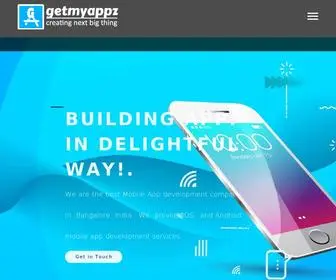 Getmyappz.com(Mobile App Development Company) Screenshot