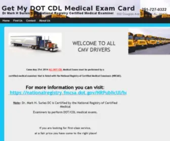 GetmybrewtonalabamadotCDlmedicalexamcardlocations.com(Dr Surles DC DOT Brewton Alabama Escambia County DOT CDL Medical Exam) Screenshot