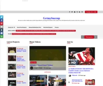 Getmybuzzup.com(Videos from the featured artist as well as that hot urban tea) Screenshot