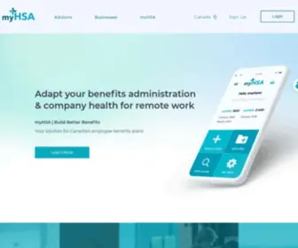 Getmyhsa.com(MyHSA is a white labelled software for advisors) Screenshot