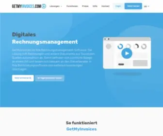 Getmyinvoices.com(Automatisiertes Rechnungsmanagement) Screenshot