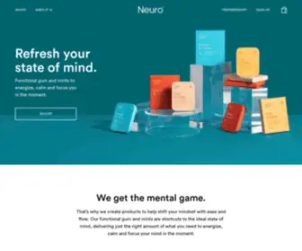 Getneuro.com(Neuro Gum and Neuro Mints) Screenshot