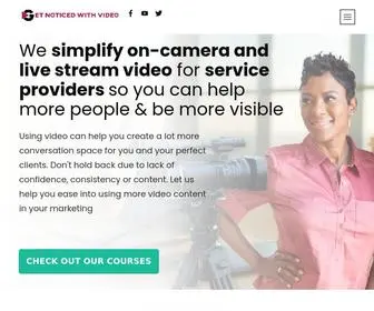 Getnoticedwithvideo.com(Get Noticed with Video) Screenshot