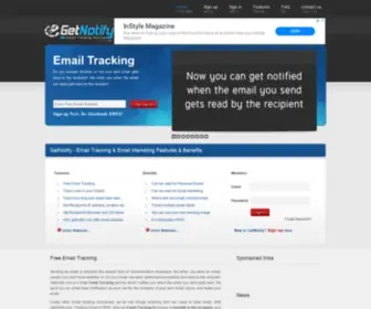 Getnotify.com(Best Free Email Tracking Service) Screenshot