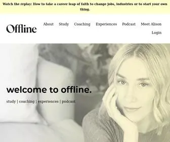 Getoffline.co(Offline is a self development pathway) Screenshot