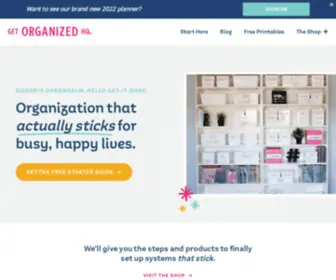 Getorganizedhq.com(Get Organized HQ) Screenshot