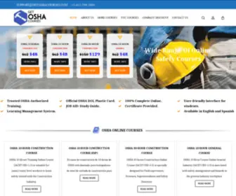 Getoshacourses.com(Get OSHA Courses) Screenshot