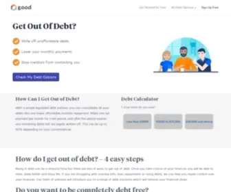Getoutofdebtfree.org(Get out of Debt Free) Screenshot