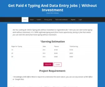 Getpaid4Typing.net(Offline/Online Typing Jobs) Screenshot