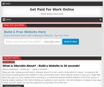 Getpaidforworkonline.com(GetPaid For Work Online) Screenshot