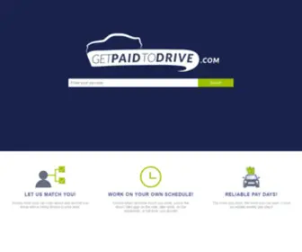 Getpaidtodrive.com(Get Paid To Drive) Screenshot