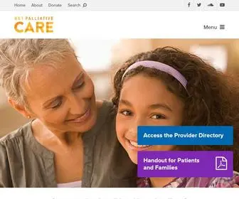 Getpalliativecare.org(Palliative care) Screenshot