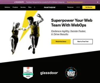 Getpantheon.com(High Performance Hosting & Agile WebOps Platform) Screenshot