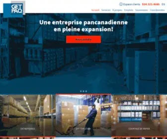 Getpaq.ca(3PL Montréal Québec) Screenshot