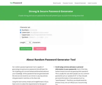 Getpassword.net(Getpassword) Screenshot