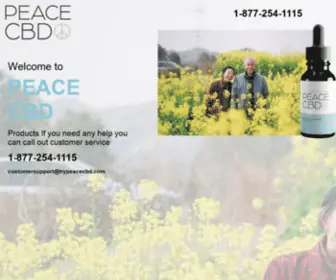 Getpeacecbd.com(Peace CBD) Screenshot