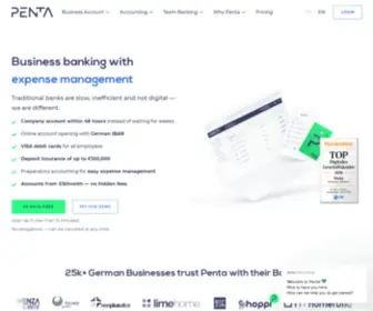 Getpenta.com(Business Banking & Finanzmanagement in einer App) Screenshot