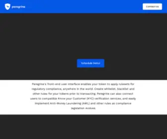 Getperegrine.com(Peregrine by Blockchain Foundry) Screenshot