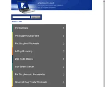 Getpetsupplies.co.uk(Pet Supplies Pet Food Pet Products for Dogs) Screenshot