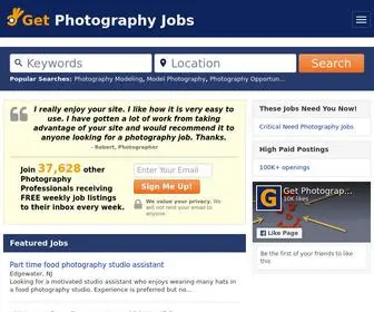 Getphotographyjobs.com(Your Photography Jobs Site @) Screenshot