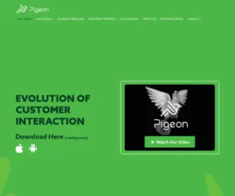 Getpigeon.com(Customer Interaction Platform for Businesses and Consumers) Screenshot