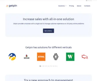 Getpin.com(A single tool for managing the customer experience on third) Screenshot