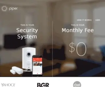 Getpiper.com(All-in-One Wireless Security System) Screenshot