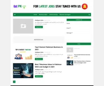 Getpkjobs.com(Get Pk jobs) Screenshot