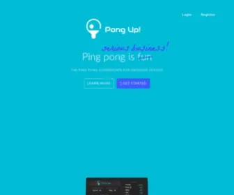 Getpongup.com(PongUp) Screenshot